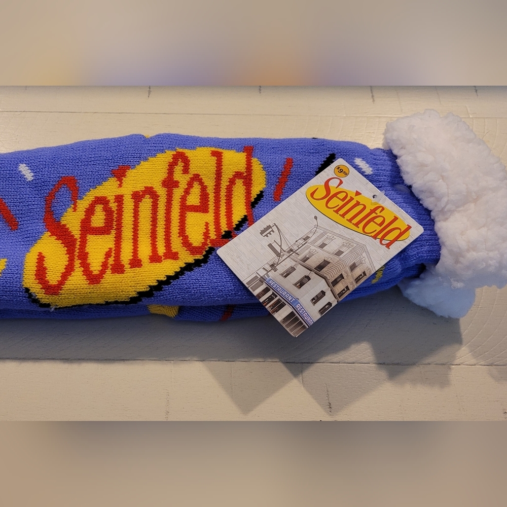 Seinfeld Sherpa Sherling Fuzzy Socks! NWT!